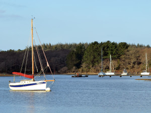 Marine Yacht on river